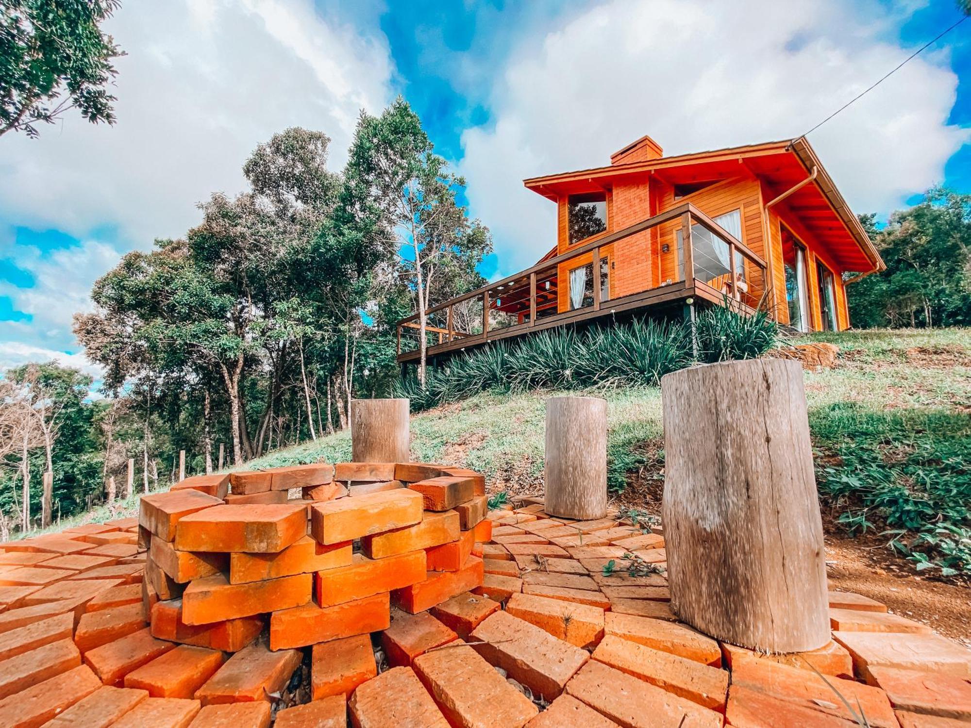 Cabana Pé do Costão - Cabana Romântica com Hidro, Lareira e Lagos Villa Bom Retiro  Esterno foto