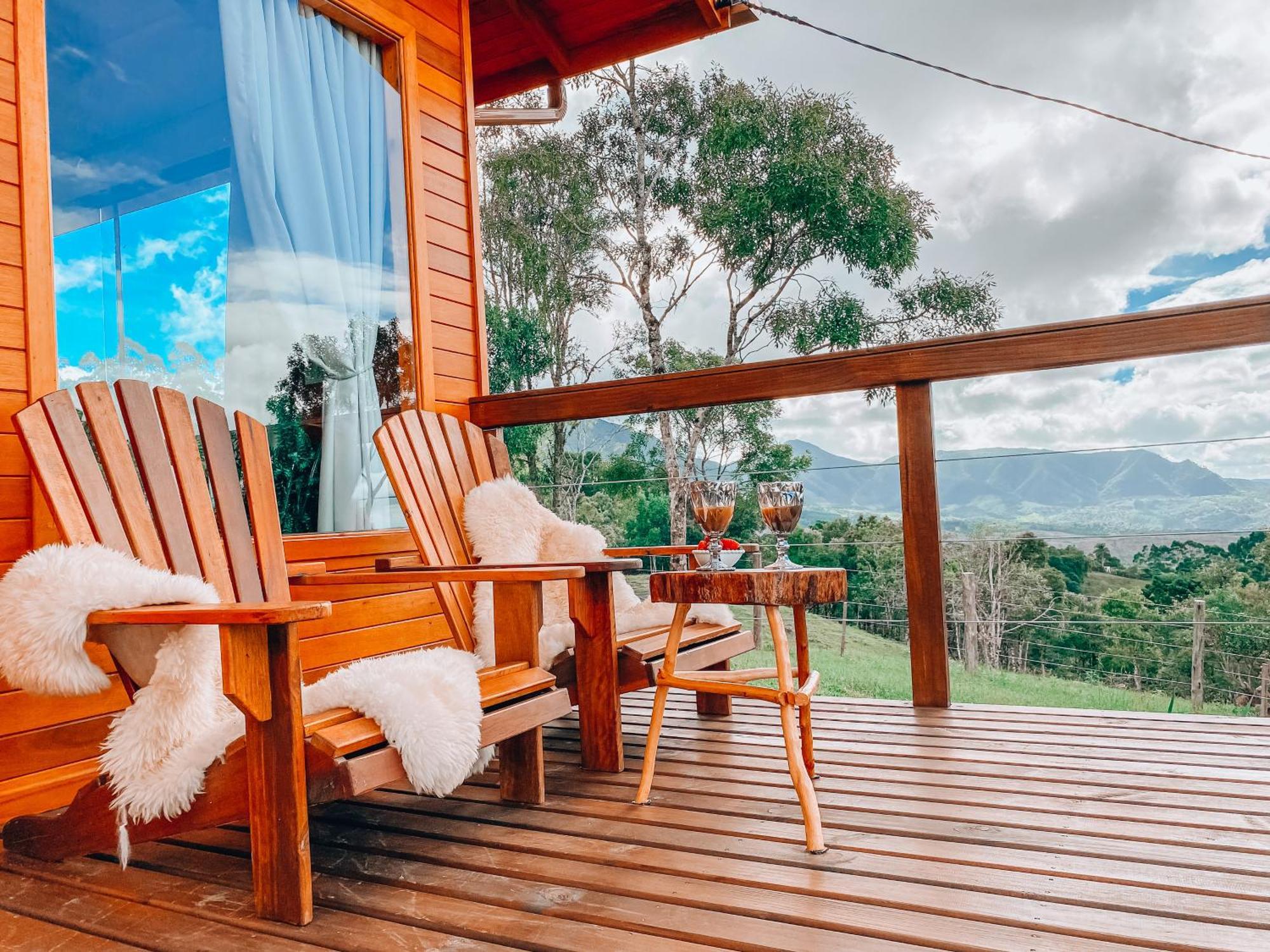 Cabana Pé do Costão - Cabana Romântica com Hidro, Lareira e Lagos Villa Bom Retiro  Esterno foto