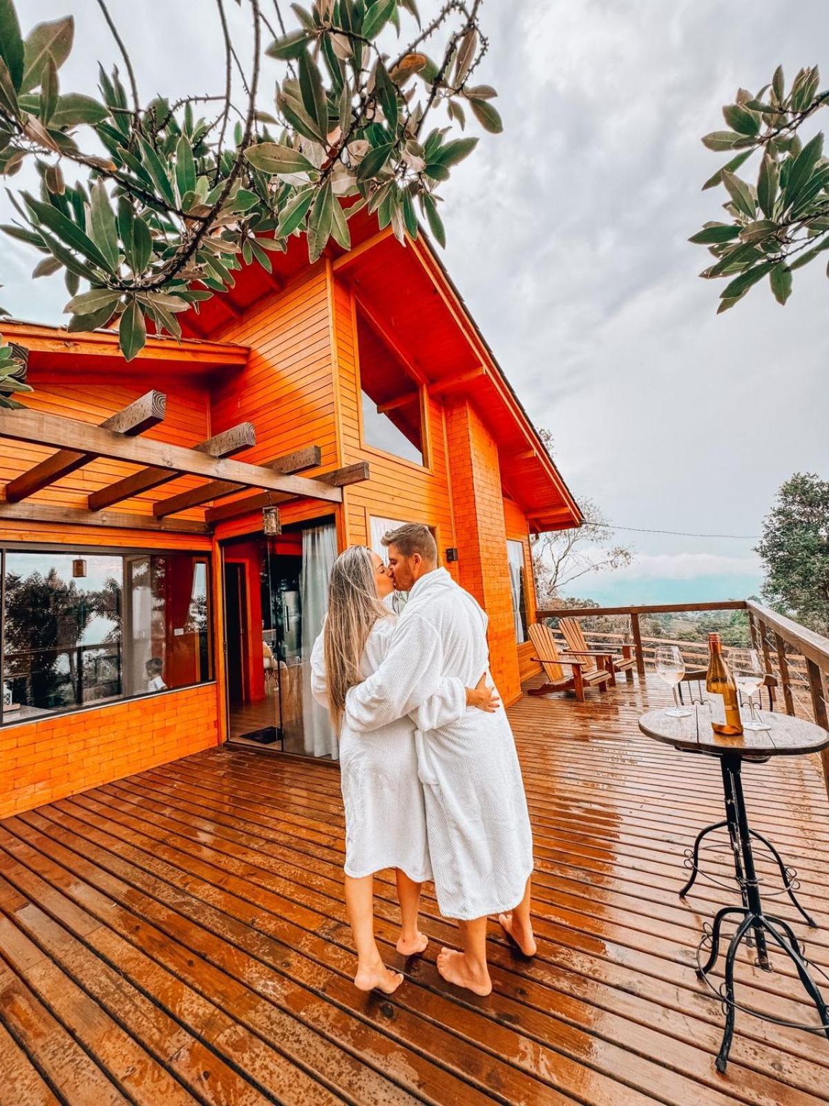 Cabana Pé do Costão - Cabana Romântica com Hidro, Lareira e Lagos Villa Bom Retiro  Esterno foto